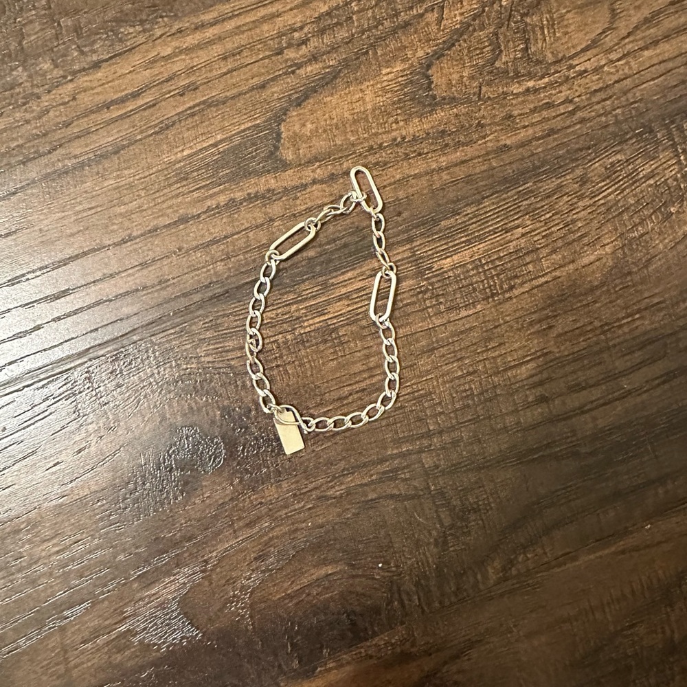 Judith bright silver chain bracelet